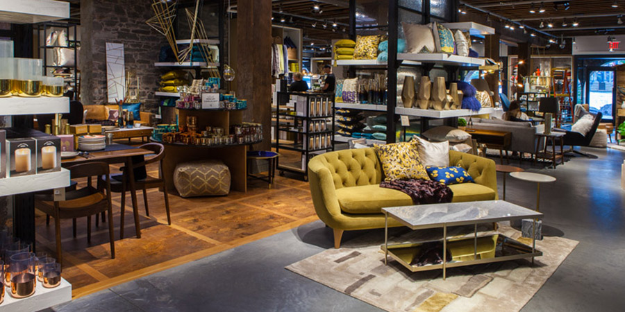 Modern interior design stores