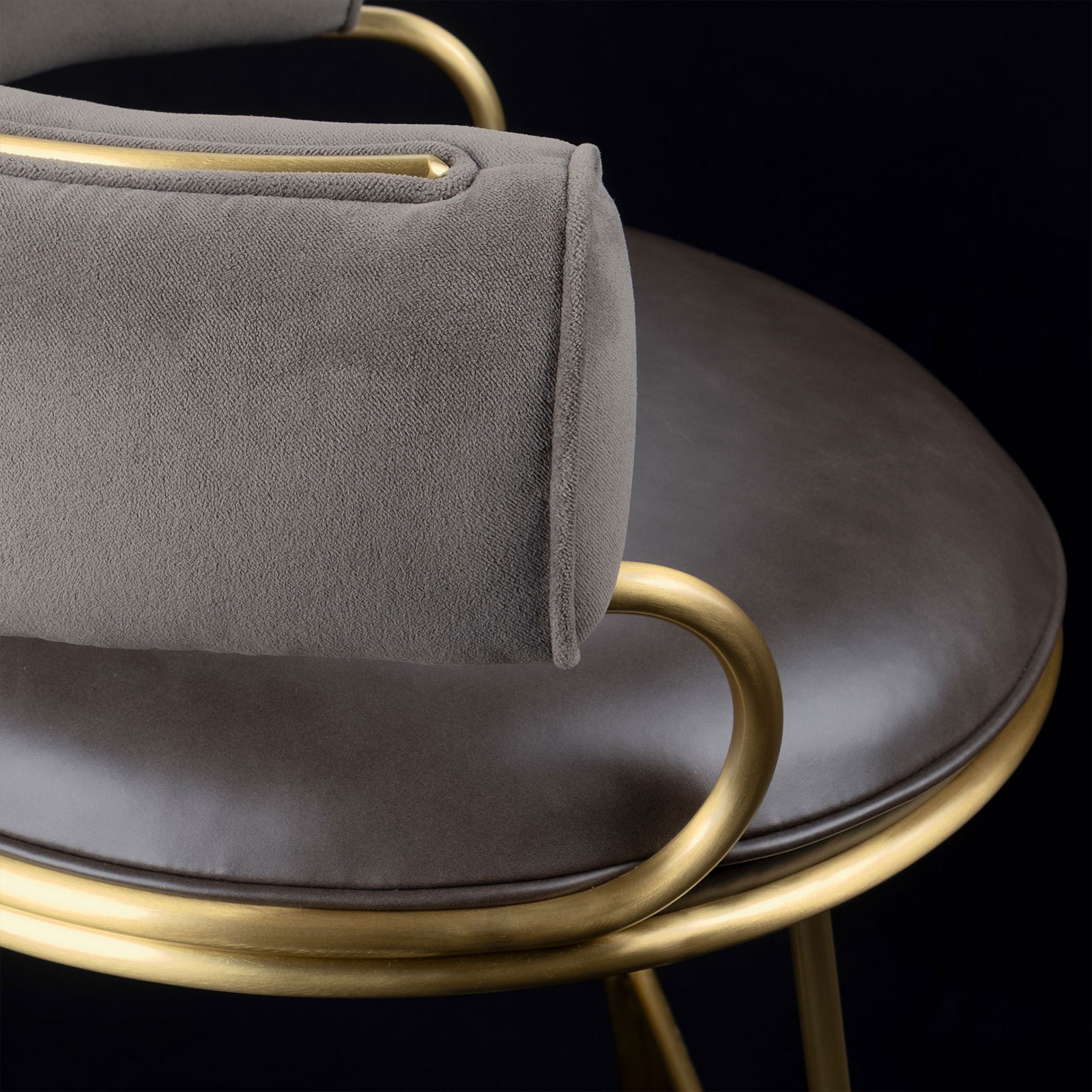 Austin Bar Chair Austin Bar Chair arm and seat detail