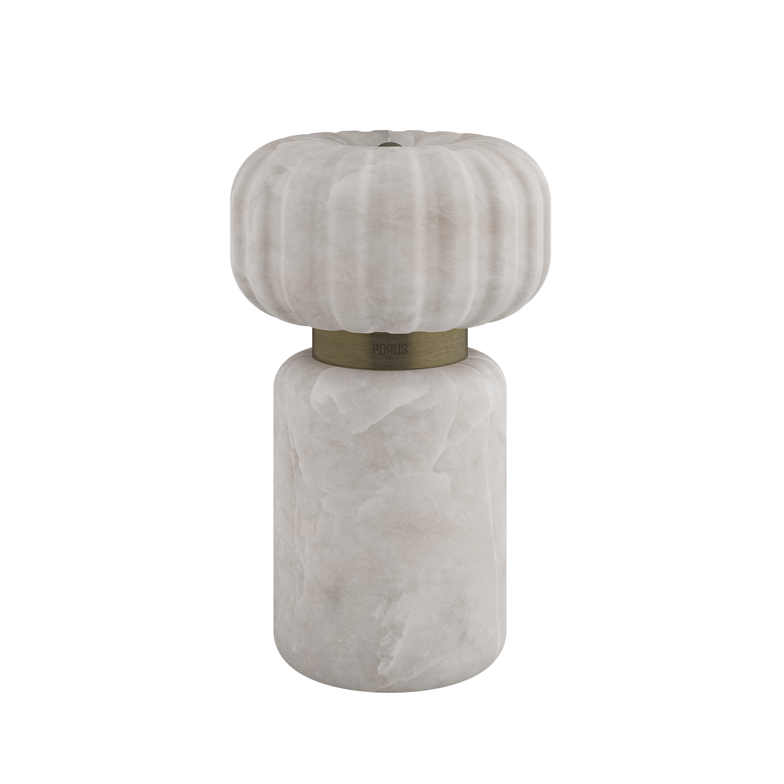 The round alabaster Hampshire Table Lamp The round alabaster Hampshire Table Lamp