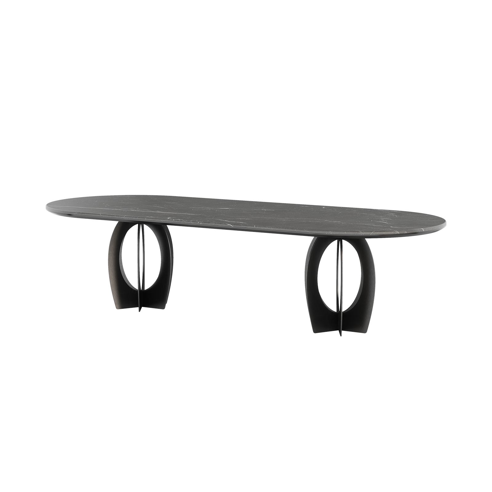 Boulder Oval Dining Table dark version Boulder Oval Dining Table dark version