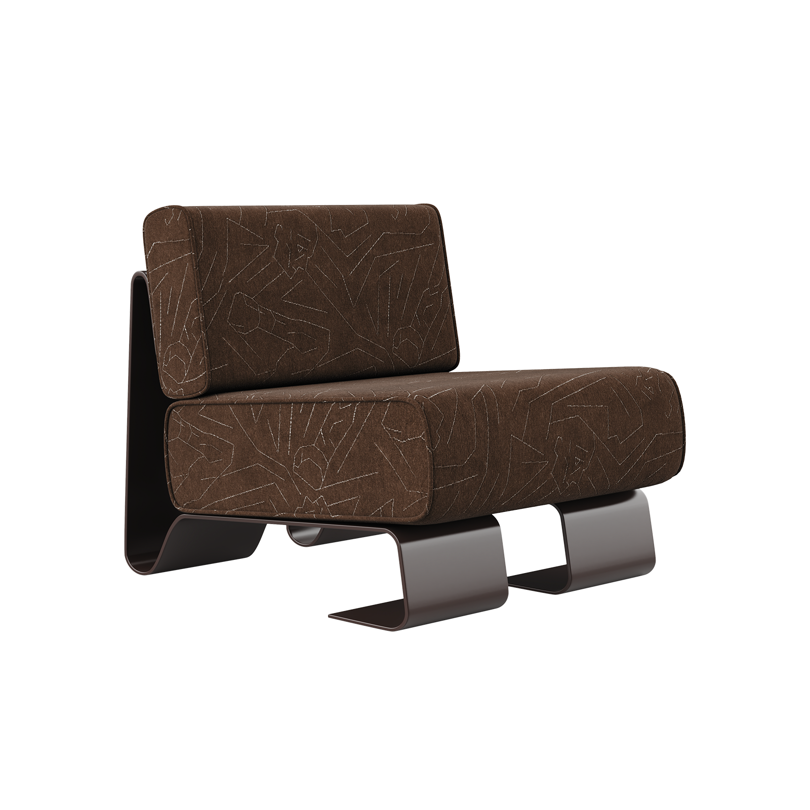 Rushmore Armchair Rushmore Armchair with lacquered structure