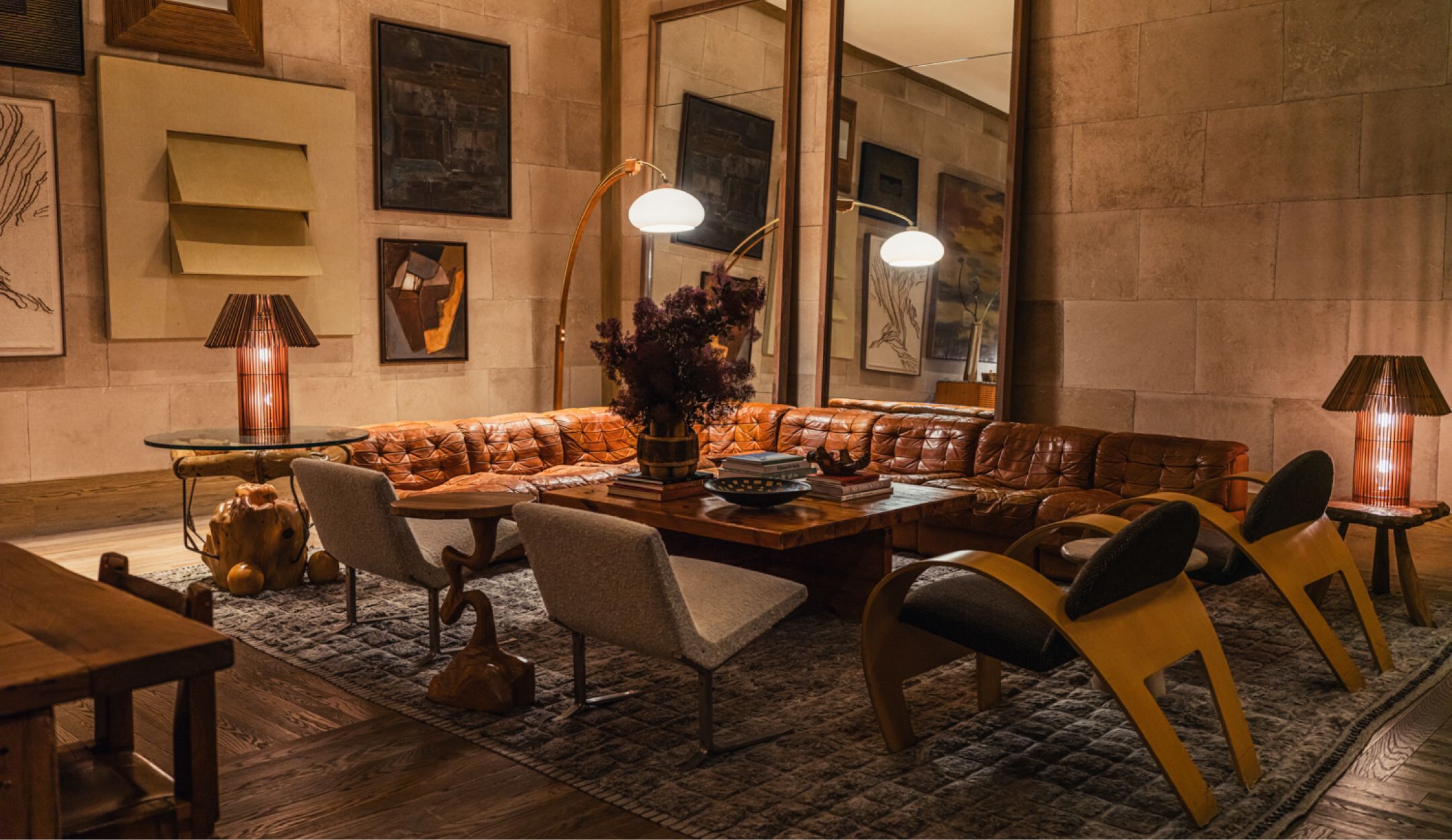 Canela-Lounge-Kelly-Weasrtler-Contemporary-Interior-Designers- Canela Lounge By Kelly Wearstler Contemporary Interior Designers