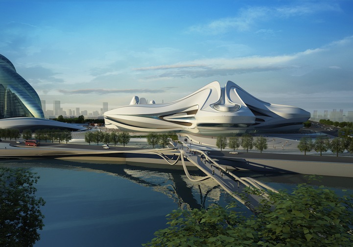 Culture-Center-China-Zaha-Hadid-Modernist-Architects-1 Culture Center China Zaha Hadid Modernist Architects