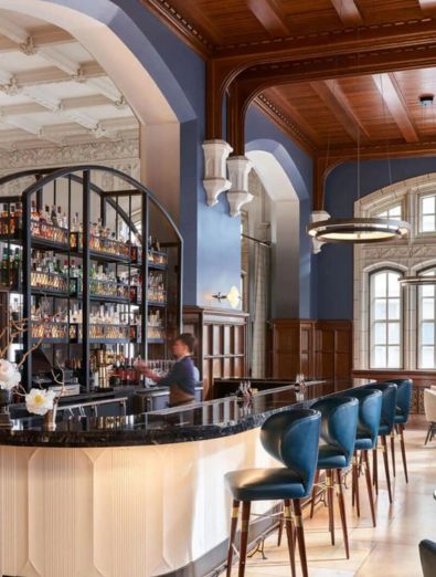 Louis-Bar-Chair- Louis Bar Stools By Wood Tailors Club at Hotel Kansas, United States