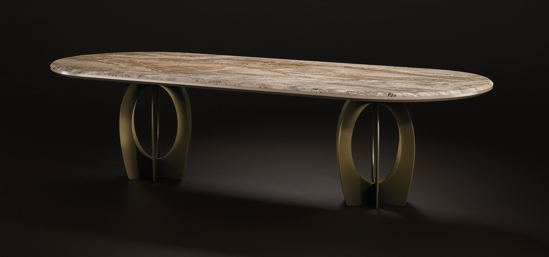 Boulder Oval Dining Table Boulder Oval Dining Table by Porus Studio