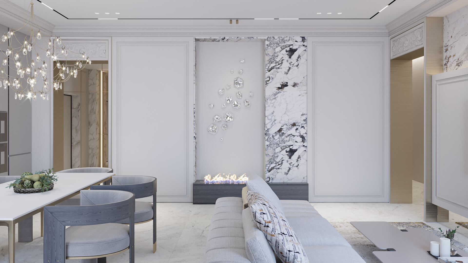 Porus Studio's Brooklyn Dining Chair at the Residential Project by Nº11 Studio, Russia.