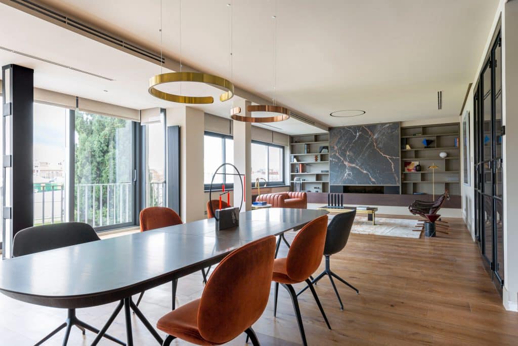 Porus Studio's Inglewood Sofa at the Madrid House, Spain by De Lucio Construcciones, Madrid, Spain.