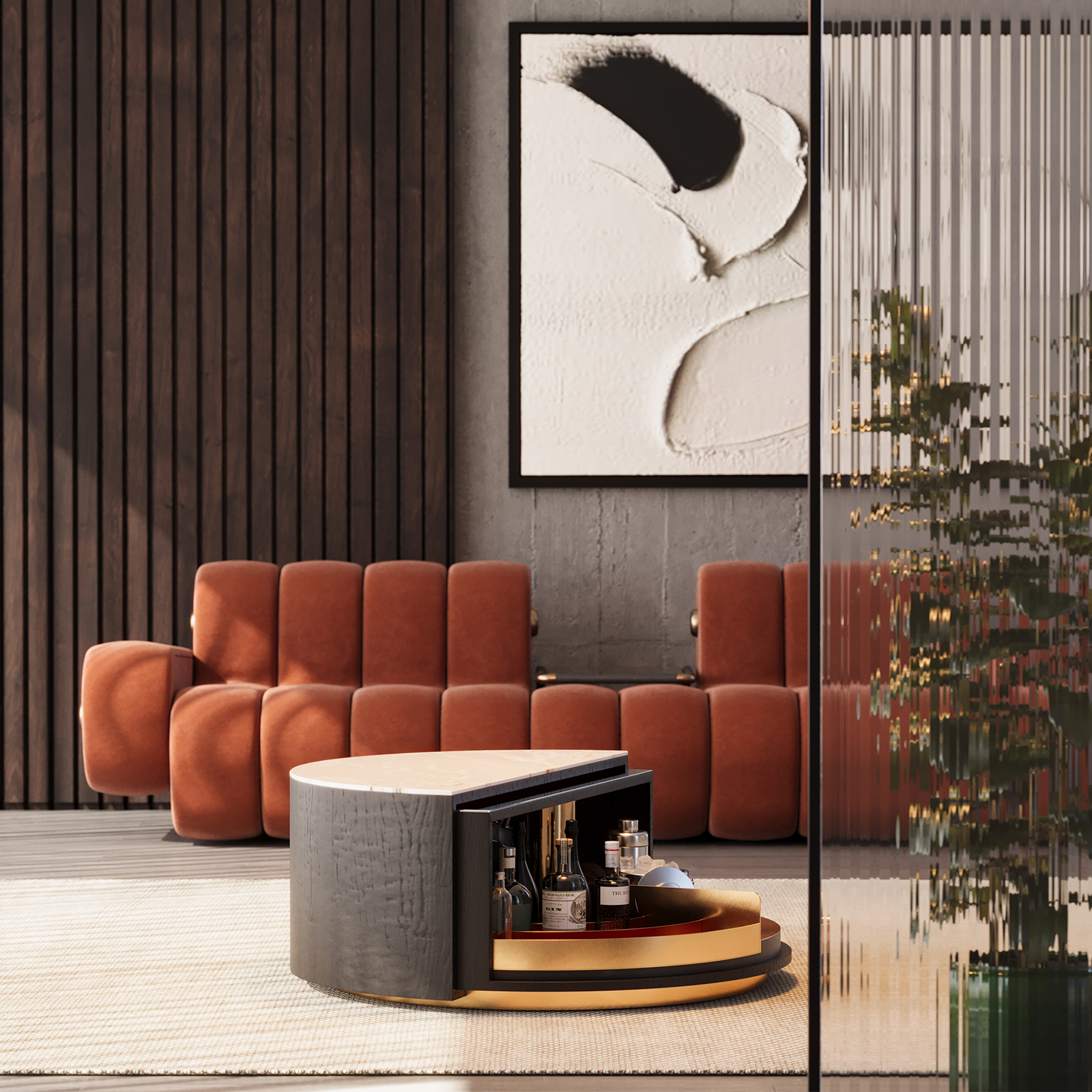 Westinghouse Center Table with Dakota Sofa in living room set Westinghouse Center Table with Dakota Sofa in living room set