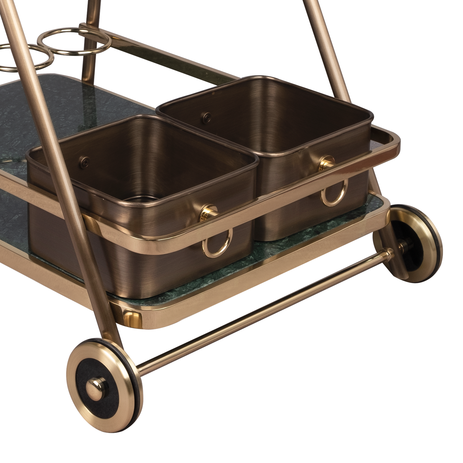 Decatur Bar Cart base detail Decatur Bar Cart base detail