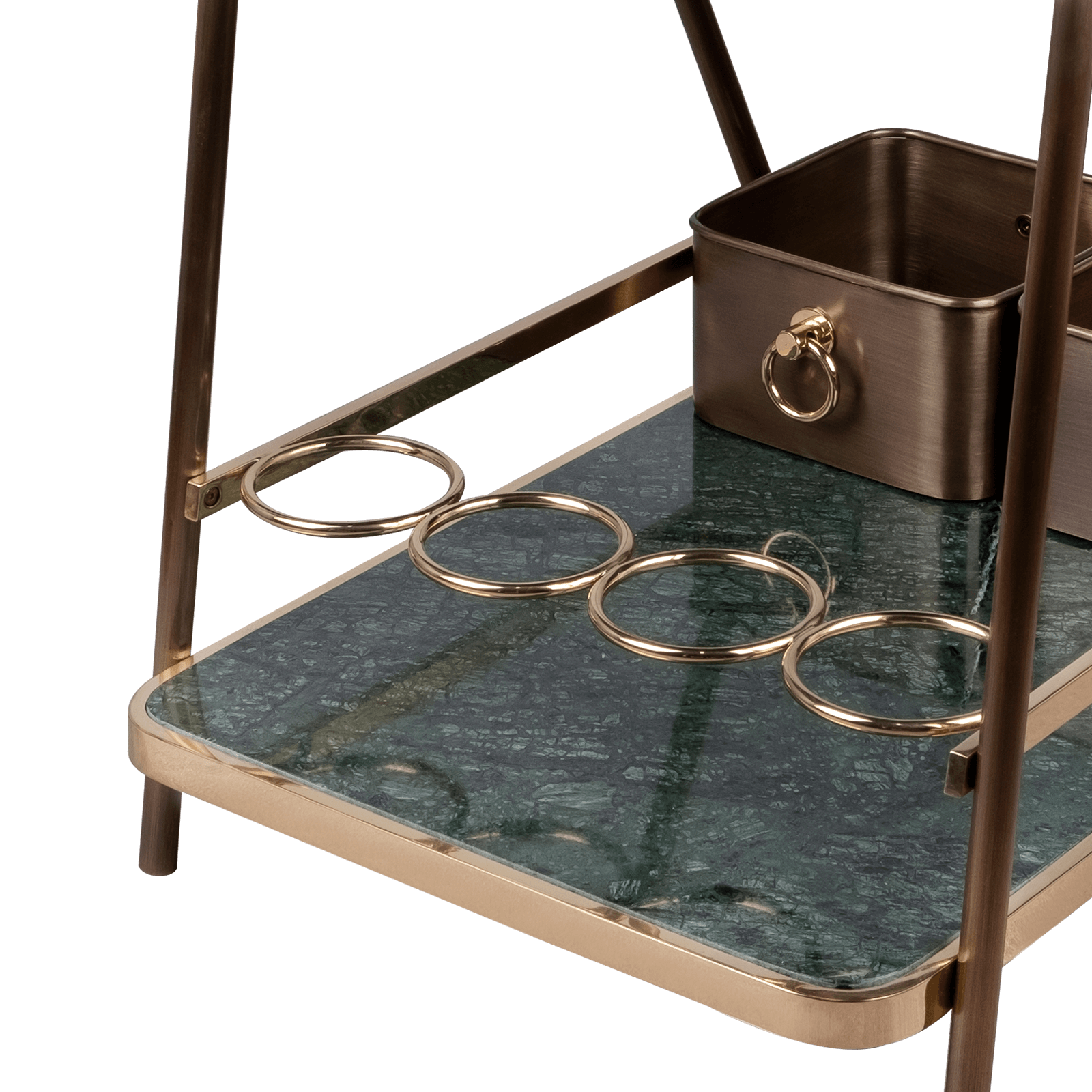 Decatur Bar Cart base detail Decatur Bar Cart base detail