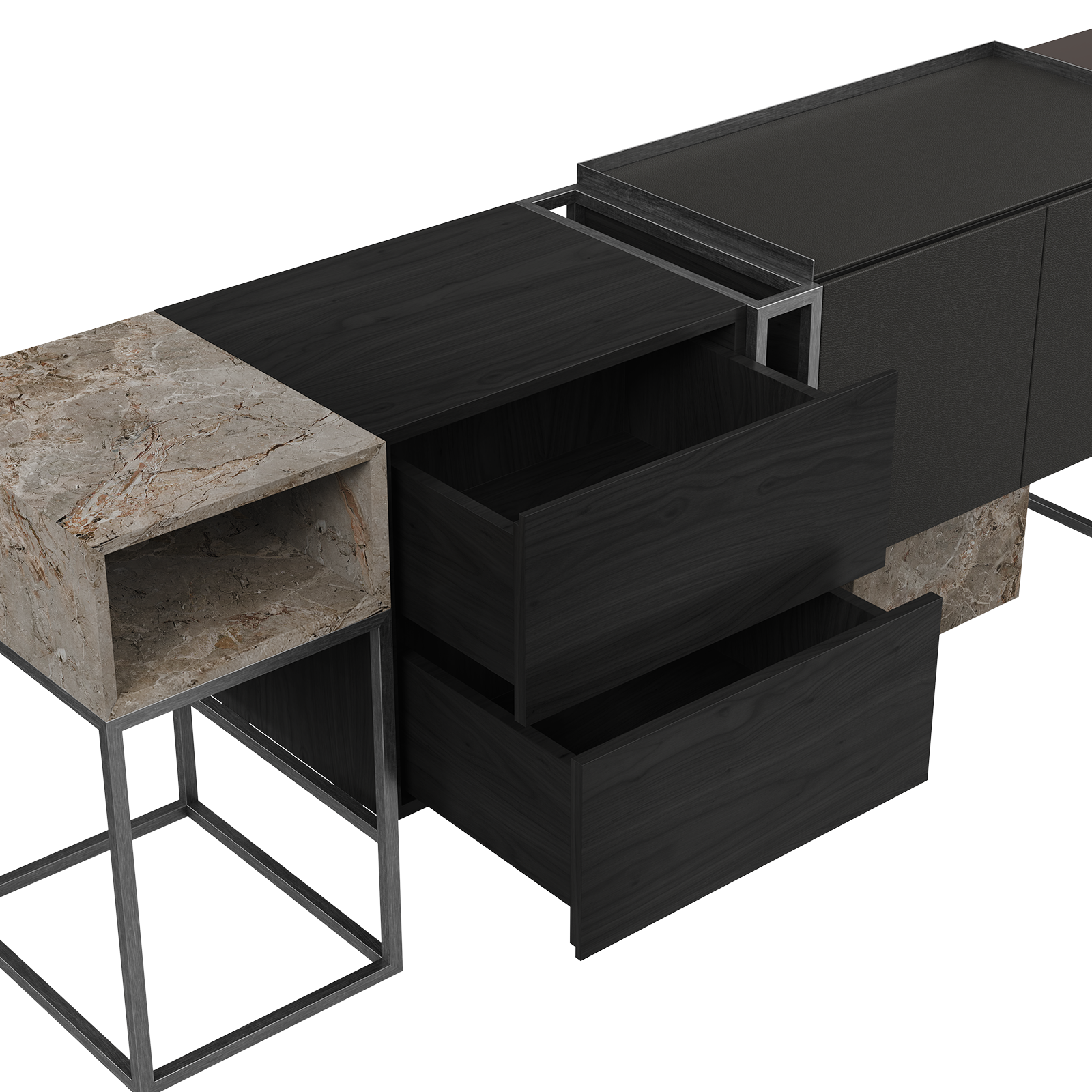 Detroit Sideboard side view detail Detroit Sideboard side view detail