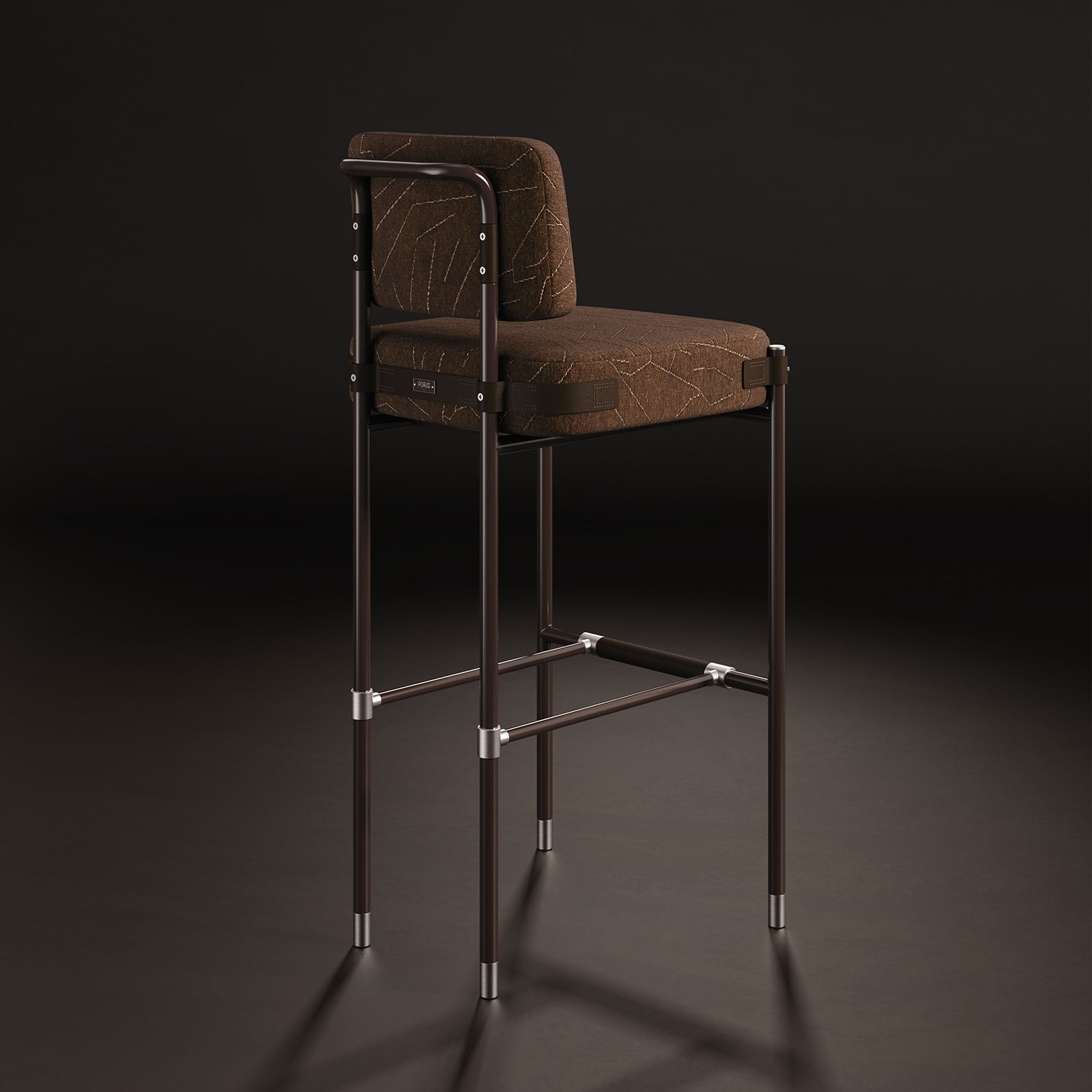 Fulton Bar Chair corner back view Fulton Bar Chair corner back view