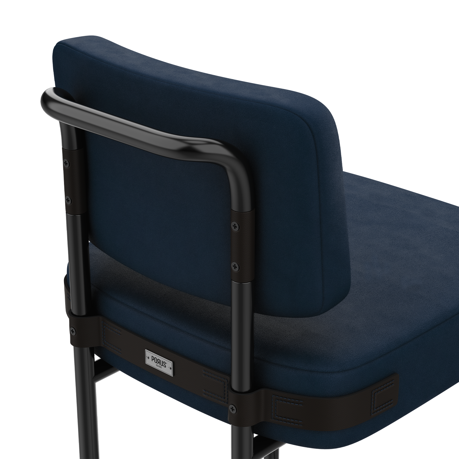 Fulton Bar Chair corner back view detail Fulton Bar Chair corner back view detail