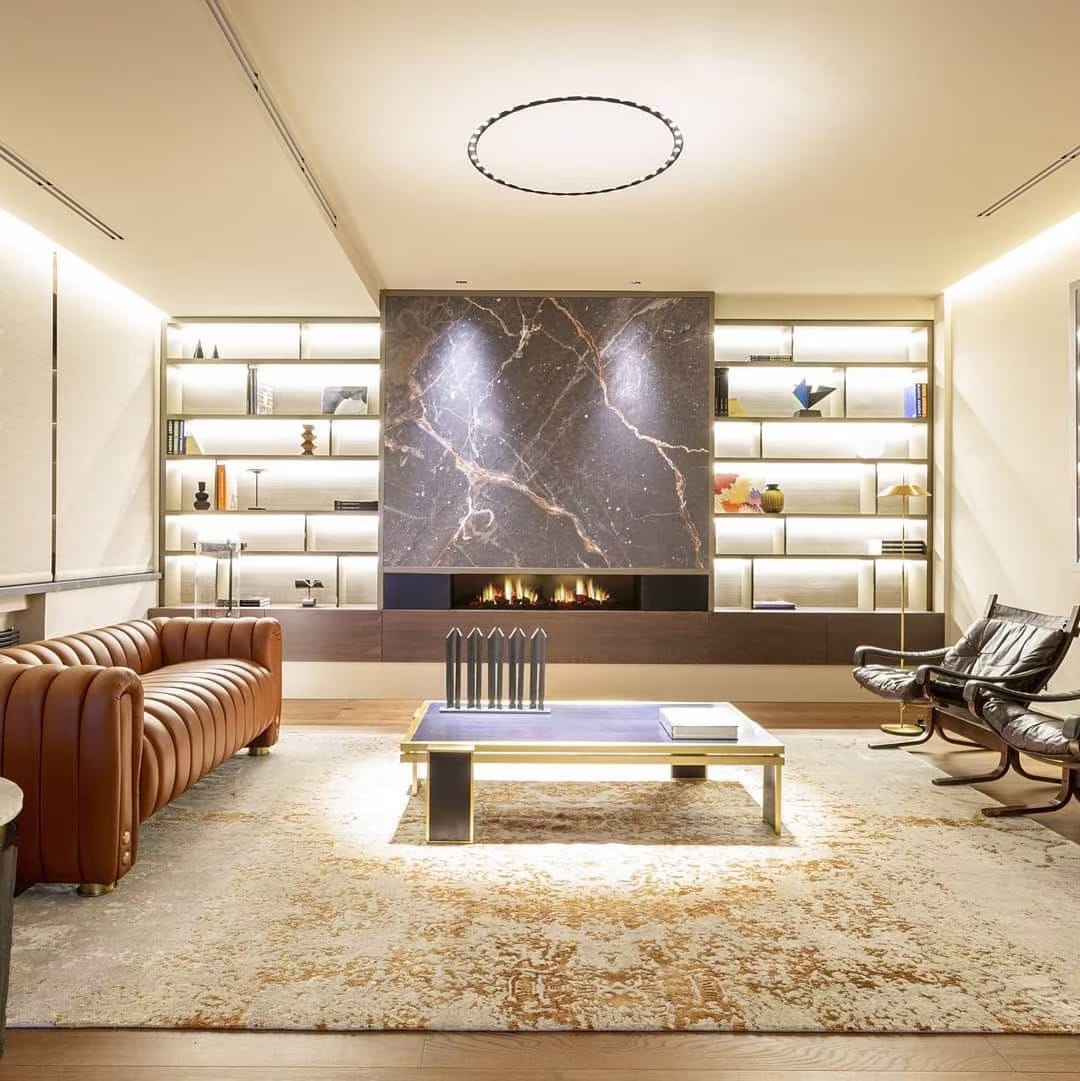 Porus Studio's Inglewood Sofa at the Madrid House, Spain by De Lucio Construcciones, Madrid, Spain.