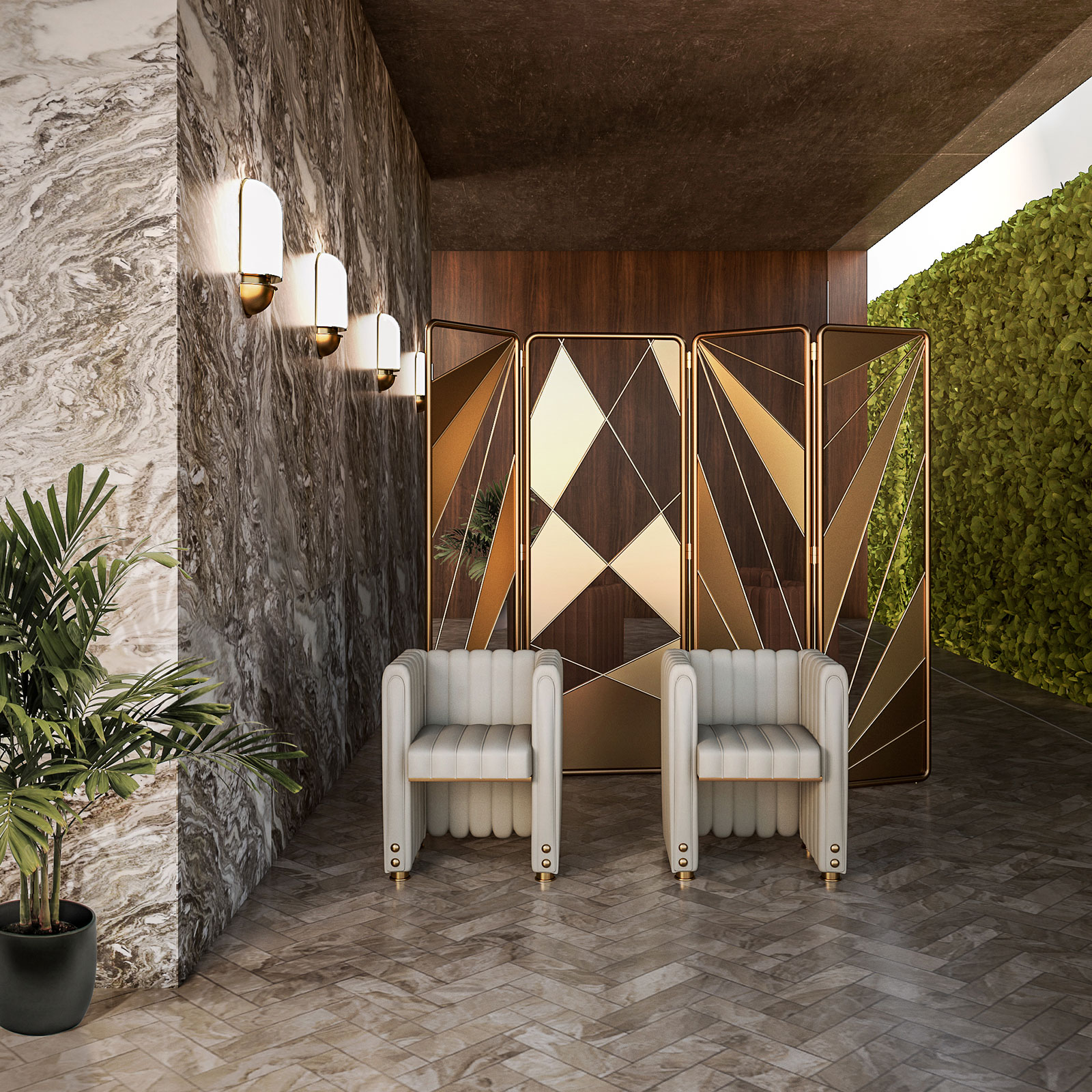 Russell Wall Lamp and Inglewood Dining Chair Russell Wall Lamp and Inglewood Dining Chair