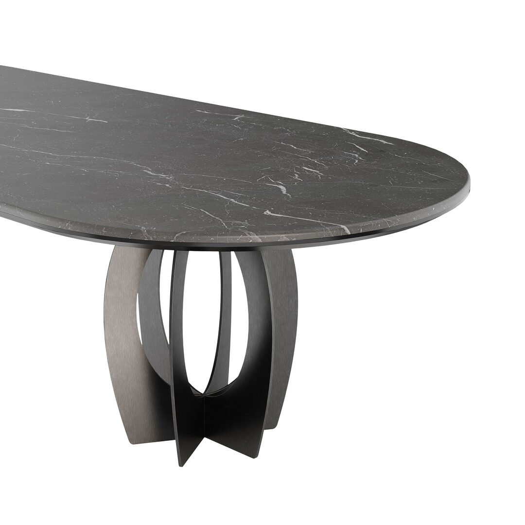 Boulder oval 6 Boulder oval dining table