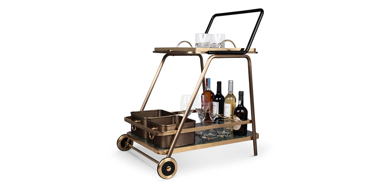 Decatur Bar Cart by Porus Studio Bold Modern Furniture
