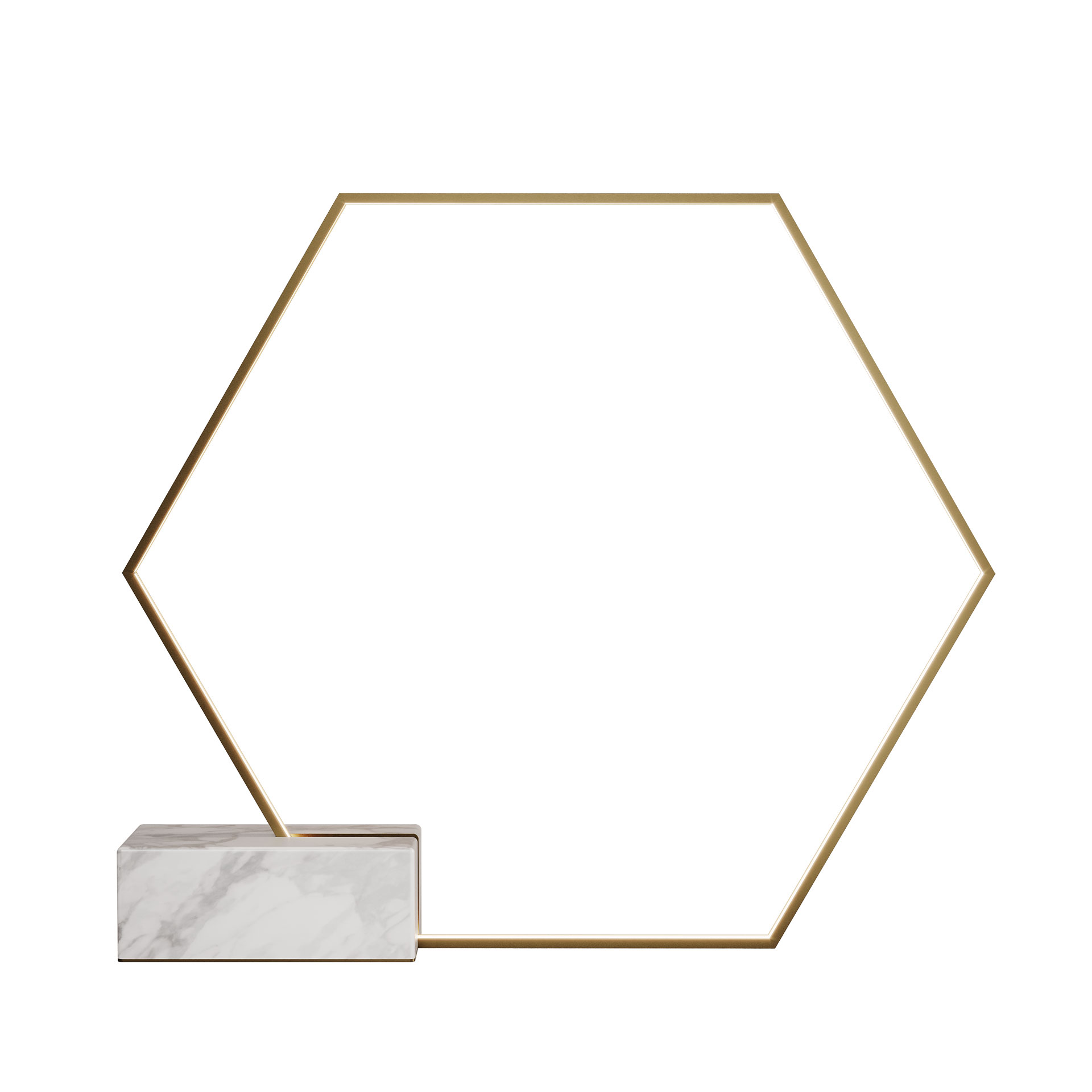 Hexagon floor lamp
